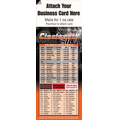 Magnetic Business Card Sports Schedule/ Football